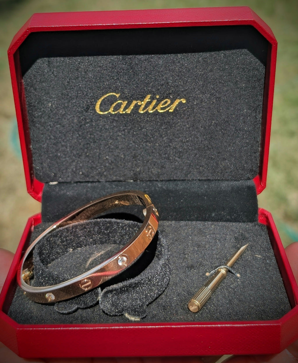 Cartier Love Bracelet Inspired – Rose Gold 16cm