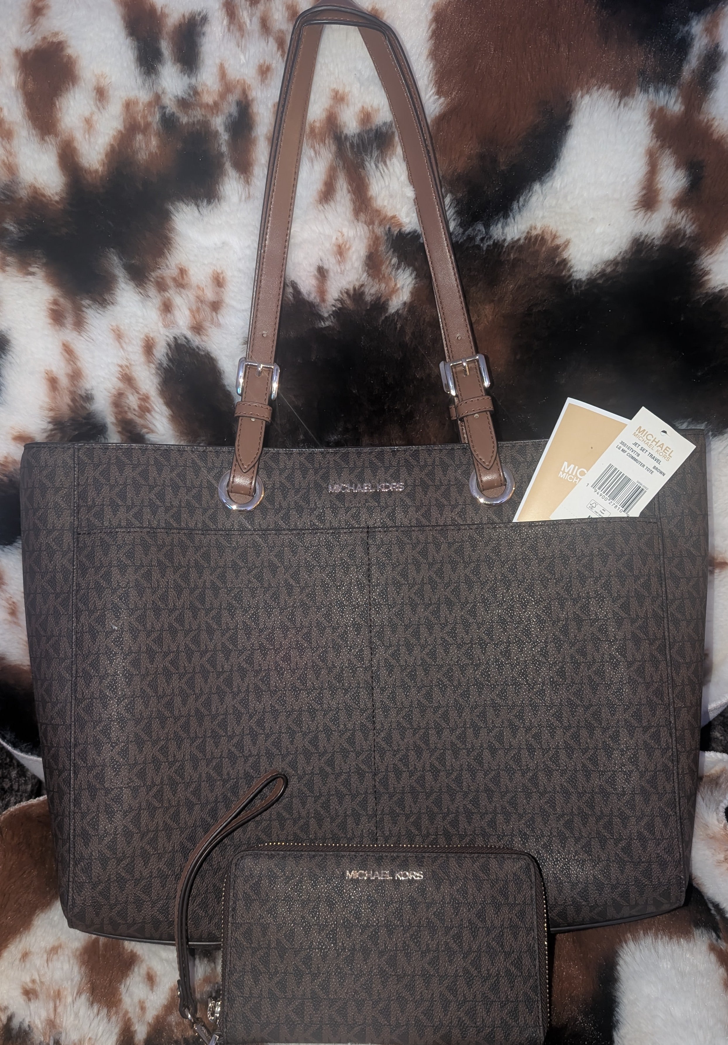✨ Brand New Authentic Michael Kors Tote Bag + Wallet Set ✨